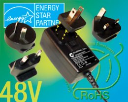 Interchangeable Blade Power Adapter 48V